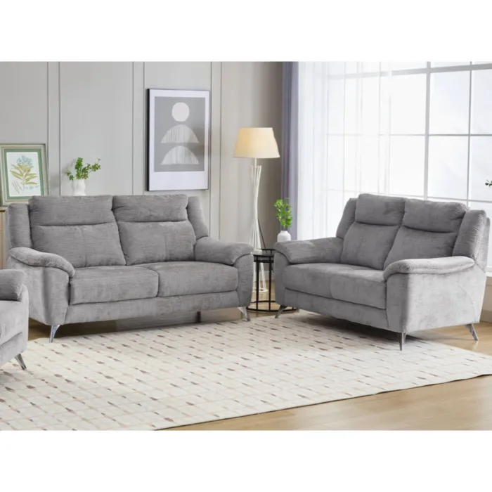 Monroe 2 Seater Fixed Sofa - Ash