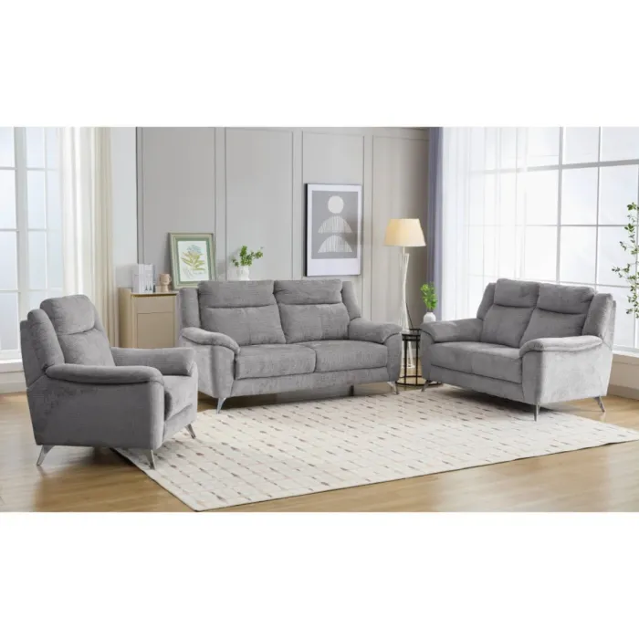 Monroe 2 Seater Fixed Sofa - Ash