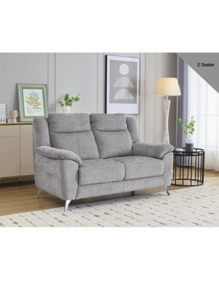 Monroe Fixed 2 Seater Sofa - Ash