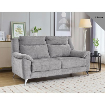 Monroe 3+2 Fixed Sofa Set - Ash