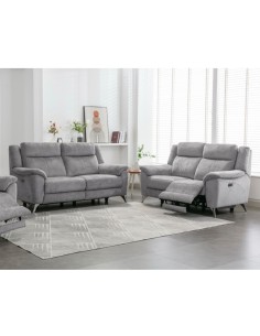 Monroe Electric 3+2 Sofa Set - Ash