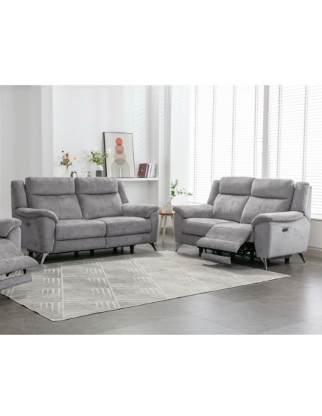 Monroe Electric 3+2 Sofa Set - Ash