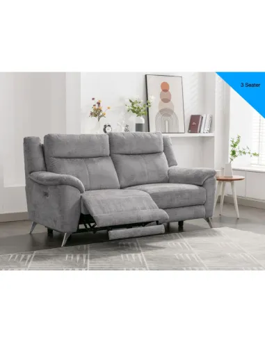 Monroe Electric 3+2 Sofa Set - Ash