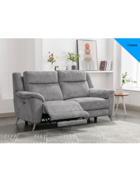 Monroe Electric 3+2 Sofa Set - Ash