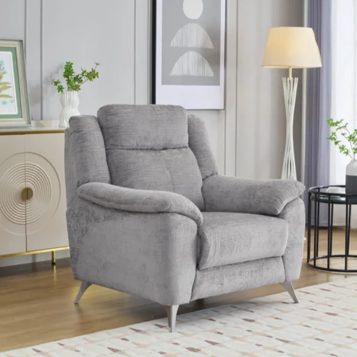 Monroe 3+1+1 Fixed Sofa Set - Ash