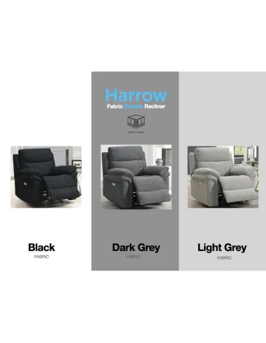 Harrow Electric Armchair - Black