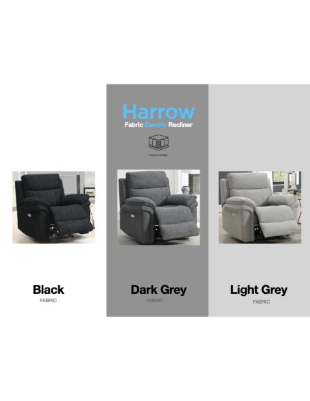 Harrow Electric Armchair - Black