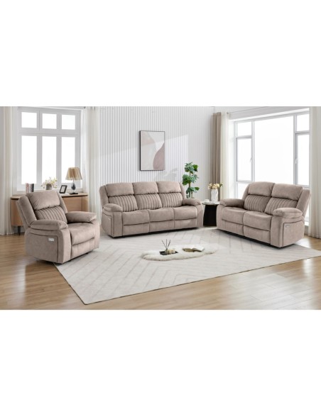 Morgan Electric Recliner Armchair - Taupe