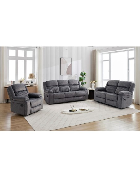 Morgan 2 Seater Recliner Sofa - Slate Grey