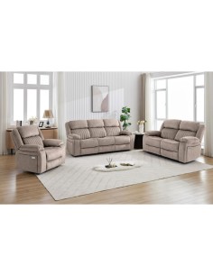 Morgan 2 Seater Recliner Sofa - Taupe 2