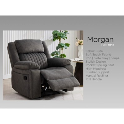 Morgan 3+1+1 Sofa Set - Iron