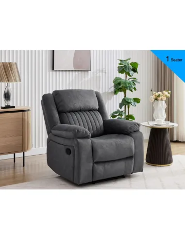 Morgan 3+1+1 Sofa Set - Slate Grey