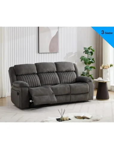 Morgan 3+2 Sofa Set - Iron