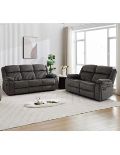 Morgan 3+2 Sofa Set - Iron
