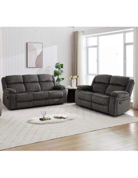 Morgan 3+2 Sofa Set - Iron