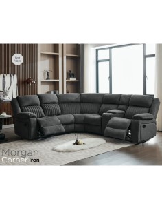 Morgan Corner Sofa - Iron
