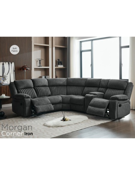 Morgan Corner Sofa - Iron