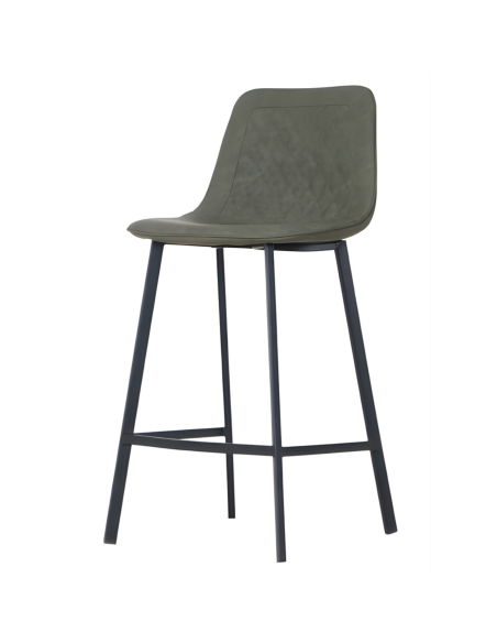 Retro Bar Stool - Pale Oyster