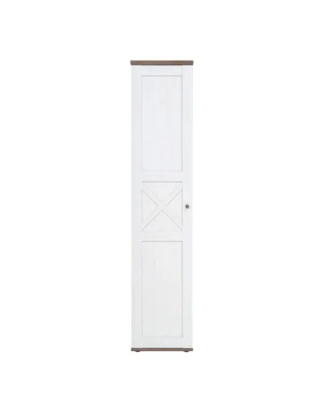 Capri 1 Door Single Wardrobe - Pine/Oak