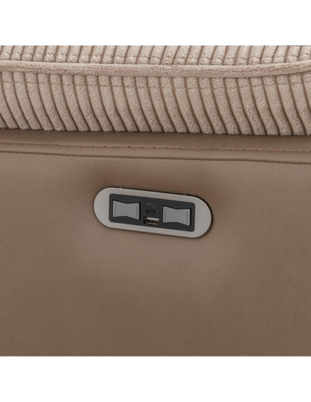 Chriki Power Recliner Armchair - 2 Tone Grey