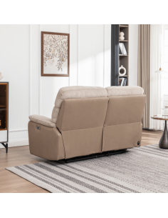 Chriki 2.5 Seater Power Recliner Sofa - 2 Tone Grey 2