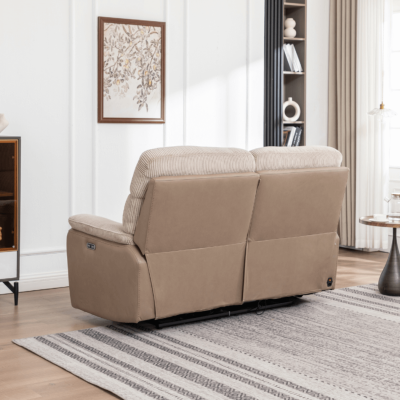 Chriki 2.5 Seater Power Recliner Sofa - Beige