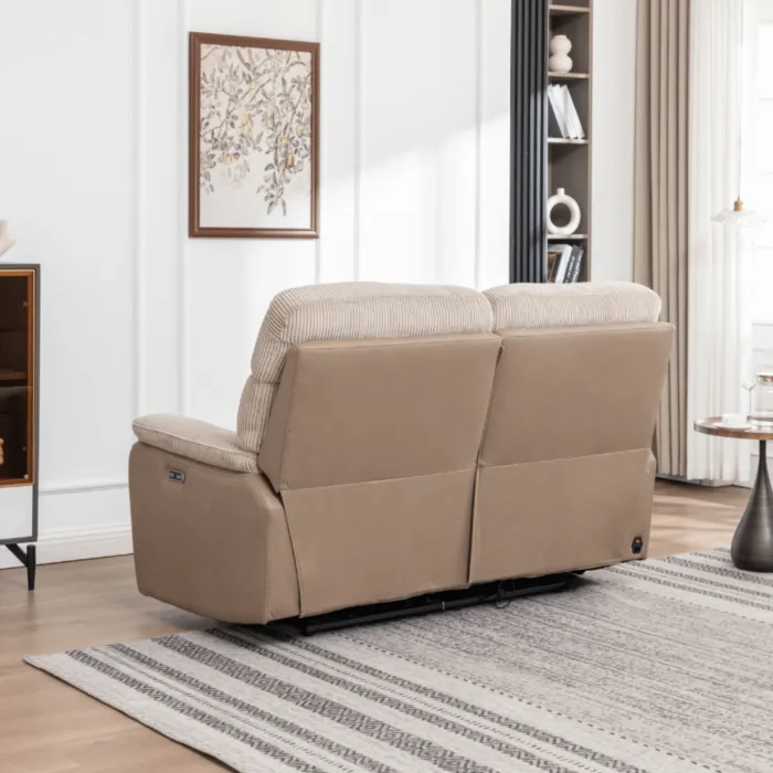 Chriki 2.5 Seater Power Recliner Sofa - Beige