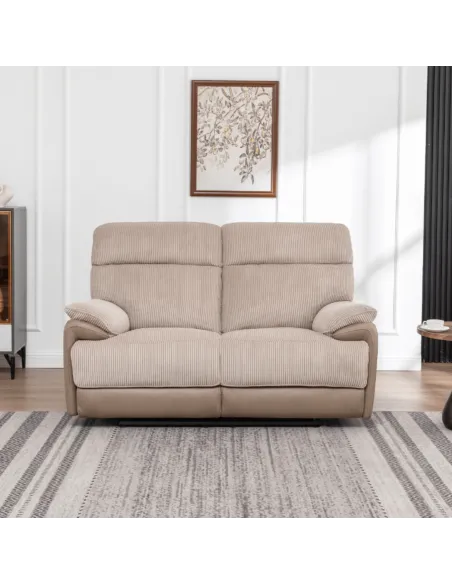 Chriki 2.5 Seater Power Recliner Sofa - Beige