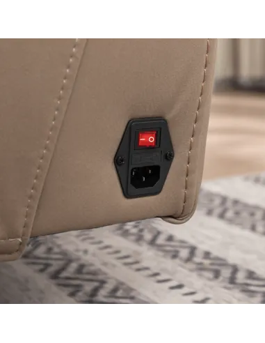 Chriki 2.5 Seater Power Recliner Sofa - 2 Tone Grey