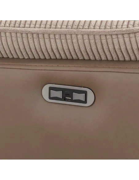 Chriki 2.5 Seater Power Recliner Sofa - Beige