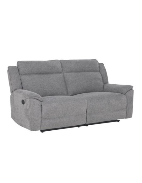 Leona 3 Seater Recliner Sofa - Grey