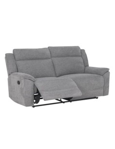 Leona 3 Seater Recliner Sofa - Grey 2