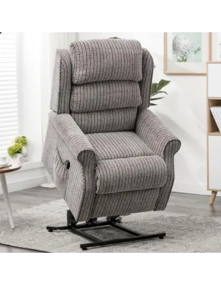 Drancy Dual Motor Lift & Tilt Armchair - Latte