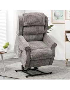 Drancy Single Motor Lift & Tilt Recliner Armchair - Latte