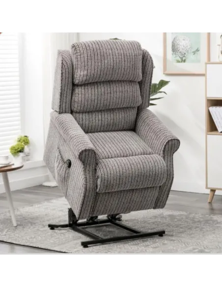 Drancy Single Motor Lift & Tilt Recliner Armchair - Latte
