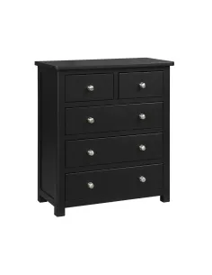 Siena 3+2 Drawer Chest - Black