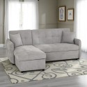 Chelsea Corner Sofa Bed - Silver Grey Fabric