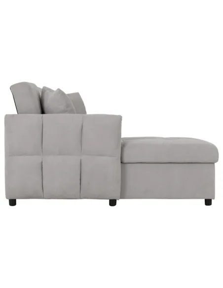 Chelsea Corner Sofa Bed - Silver Grey Fabric
