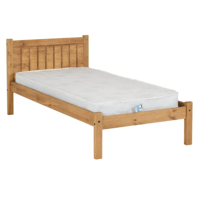 Maya 3ft Bedframe - Distressed Waxed Pine