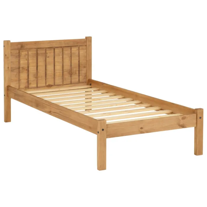 Maya 3ft Bedframe - Distressed Waxed Pine