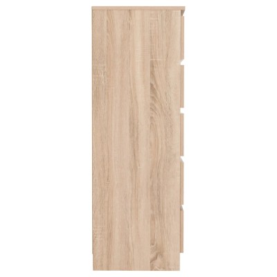 Malvern 5 Drawer Narrow Chest - Sonoma Oak