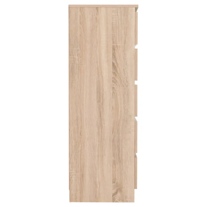 Malvern 5 Drawer Narrow Chest - Sonoma Oak