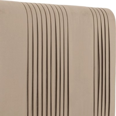 Maine 4ft6 Bed - Taupe Velvet Fabric