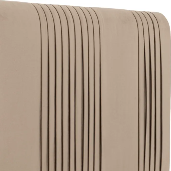 Maine 4ft6 Bed - Taupe Velvet Fabric