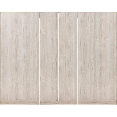 Malvern 6 Door 2 Drawer Wardrobe - Urban Snow
