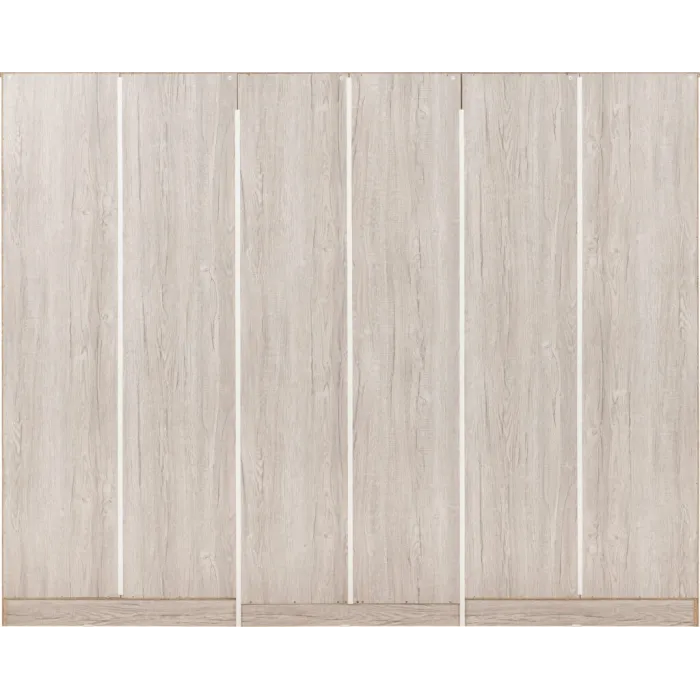 Malvern 6 Door 2 Drawer Wardrobe - Urban Snow