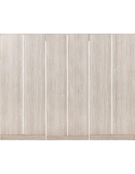 Malvern 6 Door 2 Drawer Wardrobe - Urban Snow