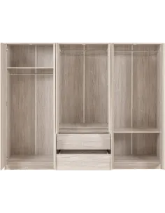 Malvern 6 Door 2 Drawer Wardrobe - Urban Snow 2