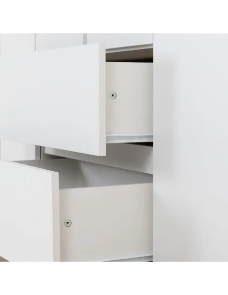Malvern 6 Door 2 Drawer Wardrobe - White