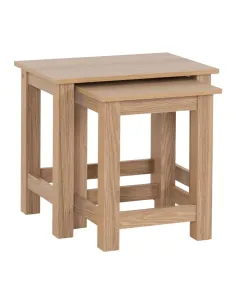 Tessa Nest Of 2 Tables - Natural Oak Effect 2